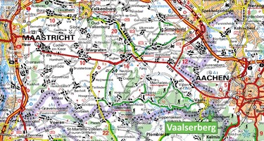 Vaalserberg - příjezdová mapa