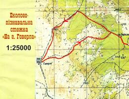 Hoverla - mapa výstupu