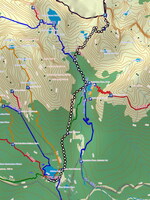 Rysy - celková mapa výstupu