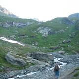 Stezka nad chatou Lucknerhütte