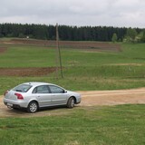 Juozapines kalnas - Pohled z vrcholku na nedaleký Aukštojas