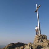 Kříž na vrcholu Punta la Marmora