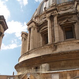 Vstup do kopule baziliky z prostranství na střeše baziliky